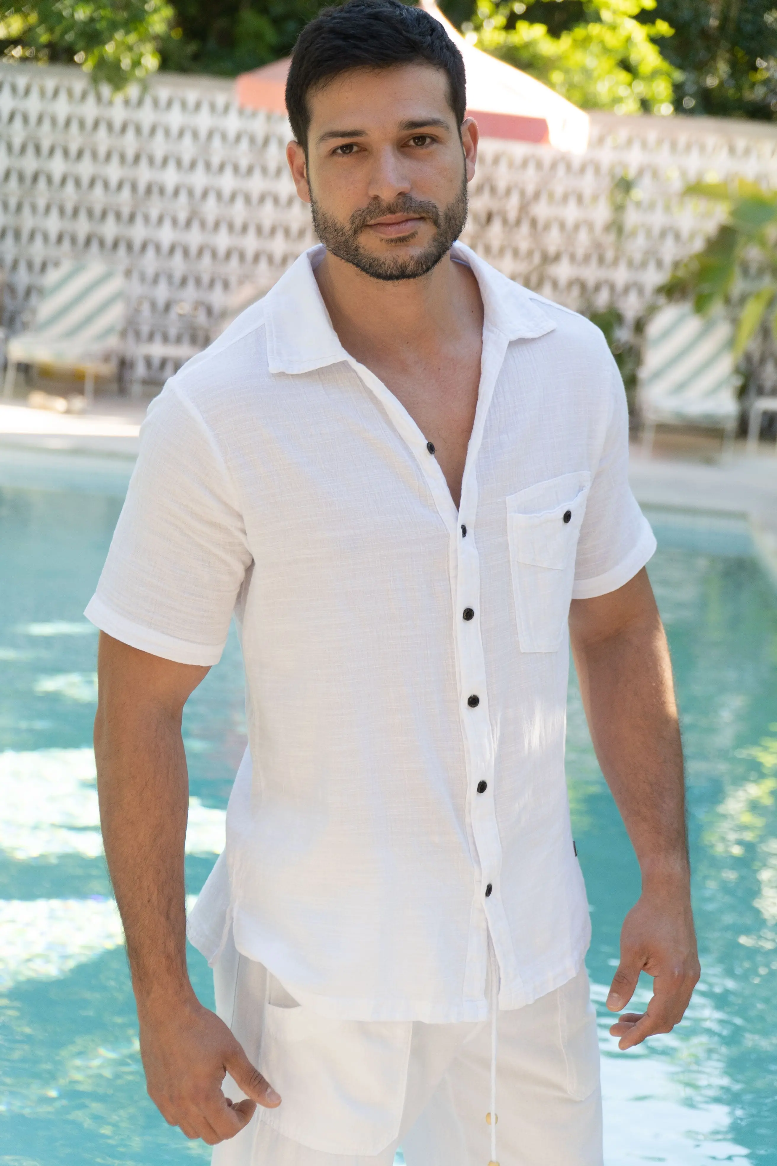 Lino Button Down Shirt - Image 3